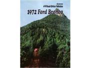 1972 Ford Bronco Sales Brochure Literature Book Piece Advertisement Options