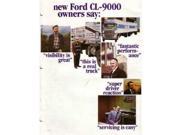 1978 Ford Cl 9000 Sales Brochure Literature Book Piece Advertisement Options