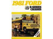 1981 Ford B Series Truck Sales Brochure Literature Book Piece Advertisement