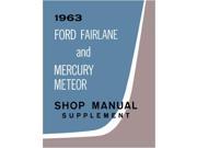 1963 Fairlane Meteor Shop Service Repair Manual Engine Drivetrain Electrical