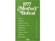 1977 Mercury Bobcat Owners Manual User Guide Reference Operator Book Fuses