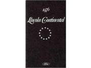 1976 Lincoln Continental Owners Manual User Guide Reference Operator Book Fuses