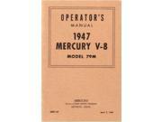 1947 Mercury Owners Manual User Guide Reference Operator Book Fuses Fluids