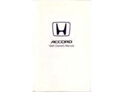1990 Honda Accord Owners Manual User Guide Reference Operator Book Fuses