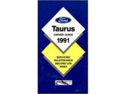 1991 Ford Taurus Owners Manual User Guide Reference Operator Book Fuses Fluids
