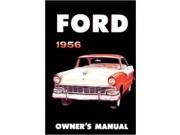 1956 Ford Car Owners Manual User Guide Reference Operator Book Fuses Fluids