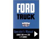 1963 Ford F P Series Truck Owners Manual User Guide Reference Operator Book