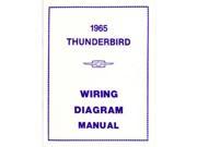 1965 Ford Thunderbird Electrical Wiring Diagrams Schematics Manual Book Factory