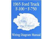 1965 Ford F 100 F 150 To F 750 Truck Electrical Wiring Diagrams Schematic Manual