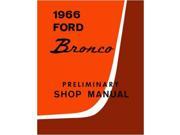 1966 Ford Bronco Shop Service Repair Book Manual Engine Drivetrain Electrical