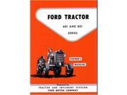 1957 1960 1961 1962 Ford Tractor 601 801 Owners Manual User Guide Operator Book