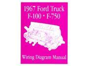 1967 Ford F 100 F 150 To F 750 Truck Electrical Wiring Diagrams Schematic Manual