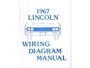 1967 Lincoln Electrical Wiring Diagrams Schematics Manual Book Factory OEM