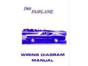 1968 Ford Fairlane Electrical Wiring Diagrams Schematics Manual Book Factory OEM