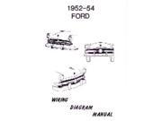 1952 1953 1954 Ford Electrical Wiring Diagrams Schematics Manual Book Factory