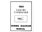1964 Lincoln Continental Electrical Wiring Diagrams Schematics Manual Book OEM
