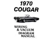 1970 Mercury Cougar Electrical Wiring Diagrams Schematics Manual Book Factory