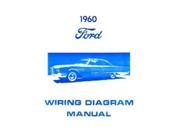 1960 Ford Galaxie Electrical Wiring Diagrams Schematics Manual Book Factory OEM
