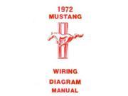 1972 Ford Mustang Electrical Wiring Diagrams Schematics Manual Book Factory OEM