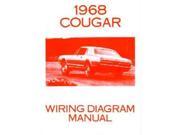 1968 Mercury Cougar Electrical Wiring Diagrams Schematics Manual Book Factory