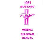 1971 Ford Mustang Electrical Wiring Diagrams Schematics Manual Book Factory OEM