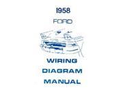 1958 Ford Electrical Wiring Diagrams Schematics Manual Book Factory OEM