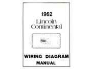 1962 Lincoln Continental Electrical Wiring Diagrams Schematics Manual Book OEM