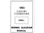1963 Lincoln Continental Electrical Wiring Diagrams Schematics Manual Book OEM