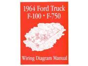 1964 Ford F 100 F 150 To F 750 Truck Electrical Wiring Diagrams Schematic Manual