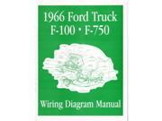1966 Ford F 100 F 150 To F 750 Truck Electrical Wiring Diagrams Schematic Manual