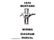 1970 Ford Mustang Electrical Wiring Diagrams Schematics Manual Book Factory OEM