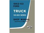 1962 1963 Ford Truck Light Medium Duty Shop Service Repair Manual Book Engine