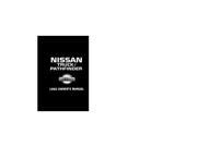 1992 Nissan Truck Pathfinder Owners Manual User Guide Reference Operator Book