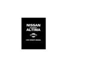 1994 Nissan Stanza Altima Owners Manual User Guide Reference Operator Book Fuses