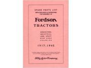 1917 1942 1943 1944 1945 Fordson Tractor Parts Numbers Book Guide Interchange