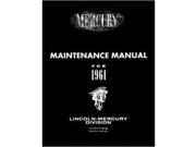 1961 Mercury Meteor Monterey Shop Service Repair Manual Book Engine Drivetrain