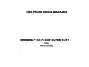 1990 Ford F 150 To F 350 Truck Bronco Electrical Wiring Diagrams Schematics Book