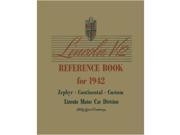 1942 Lincoln Continental Zephyr V 12 Owners Manual User Guide Operator Book