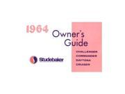 1964 Studebaker Commander Cruiser Daytona Owners Manual User Guide Operator Book