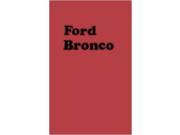 1974 Ford Bronco Owners Manual User Guide Reference Operator Book Fuses Fluids