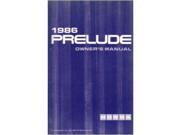 1986 Honda Prelude Owners Manual User Guide Reference Operator Book Fuses Fluids