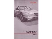 1987 Acura Legend Coupe Owners Manual User Guide Reference Operator Book Fuses