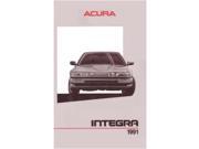 1991 Acura Integra Owners Manual User Guide Reference Operator Book Fuses Fluids