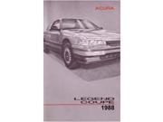 1988 Acura Legend Coupe Owners Manual User Guide Reference Operator Book Fuses