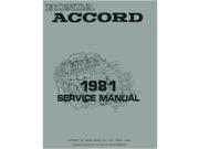 1981 Honda Accord Shop Service Repair Manual Engine Drivetrain Electrical Book