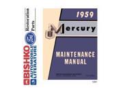 1959 Ford Mercury Shop Service Repair Manual CD Engine Drivetrain Electrical OEM