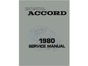 1980 Honda Accord Shop Service Repair Manual Engine Drivetrain Electrical Book