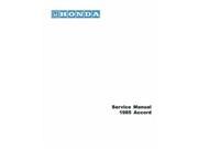 1985 Honda Accords Shop Service Repair Manual Engine Drivetrain Electrical Book
