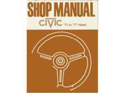 1973 1974 1975 1976 1977 Honda Civic Shop Service Repair Manual Factory OEM Book