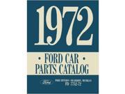 1972 Ford No Pinto Parts Numbers Book List Guide Interchange Illustrations